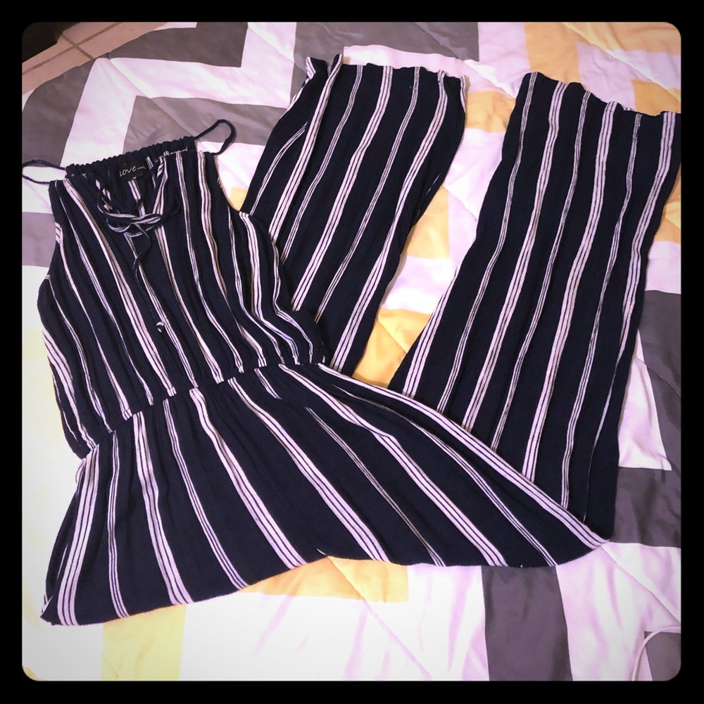 Jumper Blue and white white strips